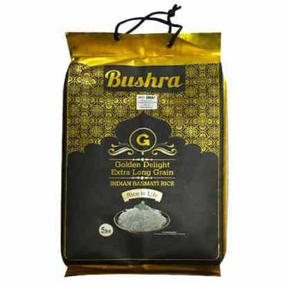 Bushra Basmoti Rice 5 Kg (Imported From India)